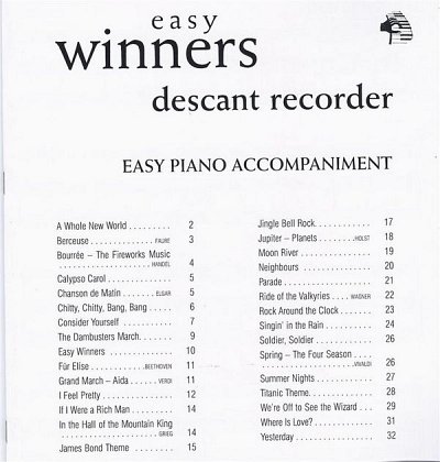 P. Lawrance: Easy Winners Recorder