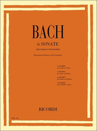 J.S. Bach: 6 Sonate Bwv 1014 - 1019, VlKlav (Pa+St)