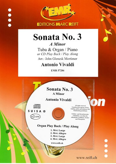 A. Vivaldi: Sonata No. 3, TbKlv/Org (+CD)