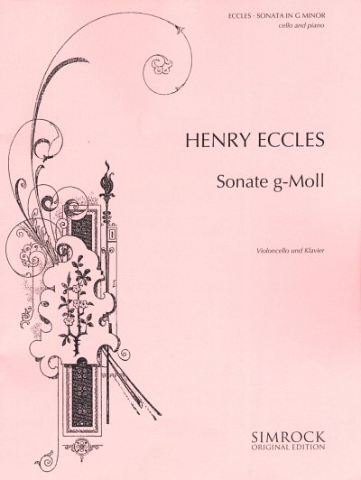 H. Eccles: Sonate g-Moll, VcKlav (KlavpaSt)