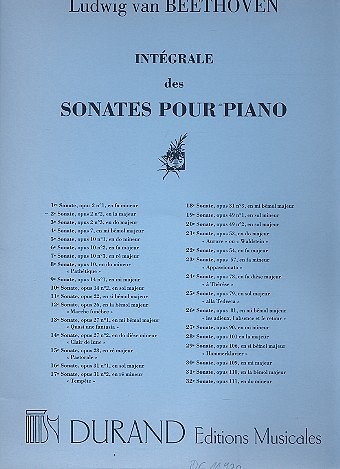 L. v. Beethoven: Sonate En Si B Majeur Op 22 N 11 Pian, Klav