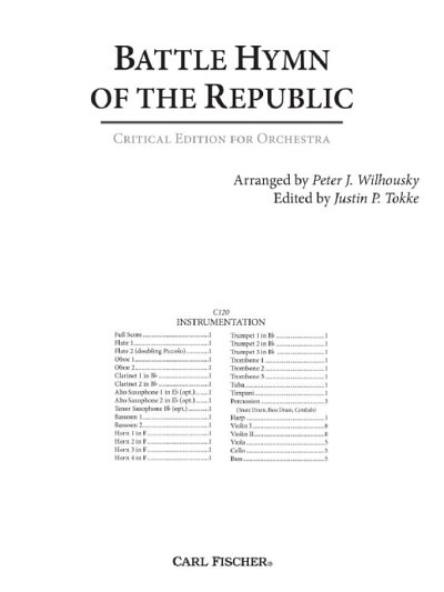 S. William: Battle Hymn of the Republic, Orch