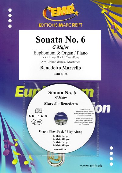 B. Marcello: Sonata No. 6, EuphKlav/Org (+CD)