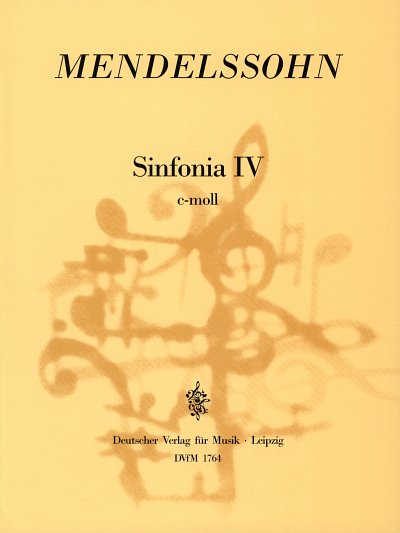 F. Mendelssohn Barth: Sinfonia IV c-moll, Stro (Part)