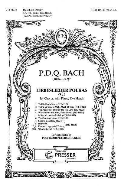 P.D.Q. Bach:  Liebeslieder Polkas: Who Is Sy, GchKlav (Chpa)