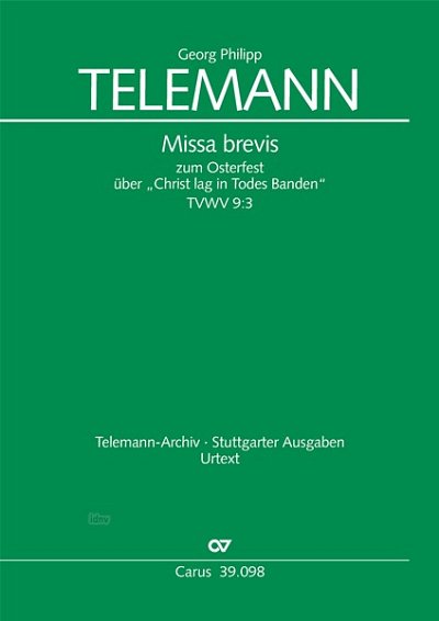 DL: G.P. Telemann: Missa brevis TVWV 9:3 (1720) (Part.)