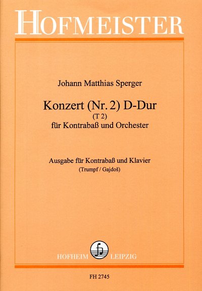 J.M. Sperger: Konzert Nr. 2 D-Dur (T2), KbKlav (KASt)