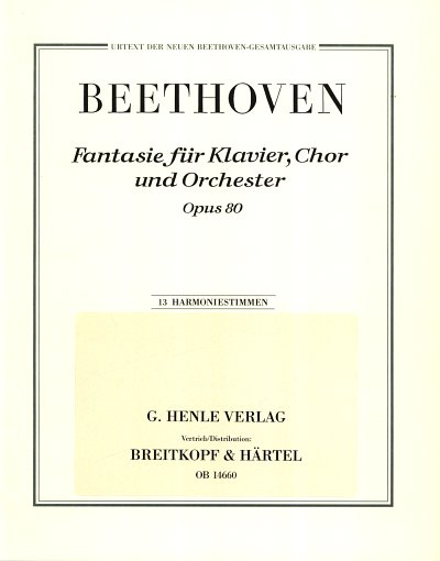 L. v. Beethoven: Chorfantasie c-Moll op. 8, KlGchOrch (HARM)