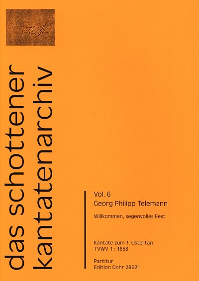 G.P. Telemann: Willkommen, segenvolles Fest 6 (Part.)