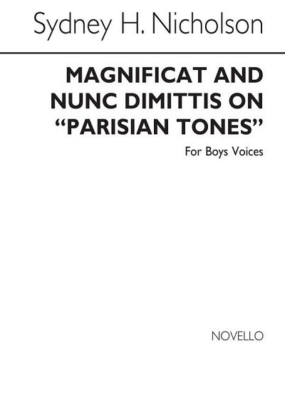 Magnificat And Nunc Dimittis On Parisian Tones (Chpa)