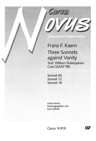 Kaern Franz F.: 3 Sonnets Against Vanity Carus Novus