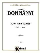 E.v. Dohnányi y otros.: Dohnányi: Rhapsody, Op. 11, No. 4