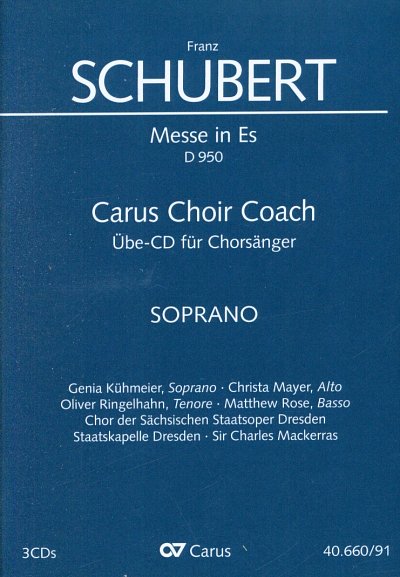 F. Schubert: Messe in Es - Carus Ch, 5GesGchOrch (CD Sopran)