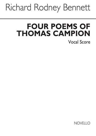 R.R. Bennett: Four Poems Of Thomas Campion, GchKlav (Bu)
