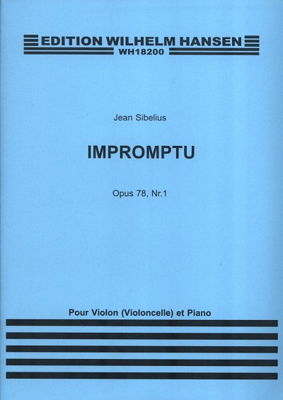J. Sibelius: Impromptu op.78,1, Vl/VcKlv (Part.)