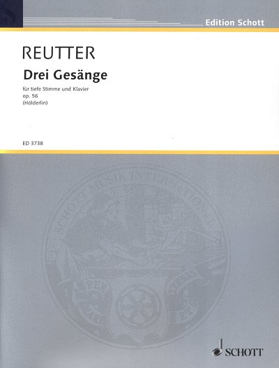 H. Reutter: Drei Gesänge op. 56, GesTiKlav