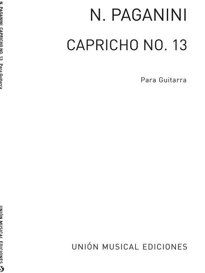 N. Paganini: Caprice No.13, Git