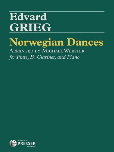 E. Grieg: Norwegian Dances, Op. 35 op. 3, FlKlarKlav (Pa+St)
