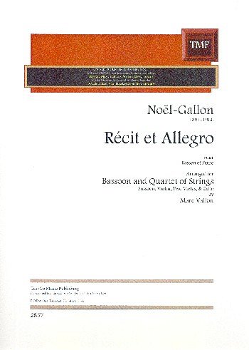 N. Gallon: Recit et Allegro, FgVl2VaVlc (Pa+St)
