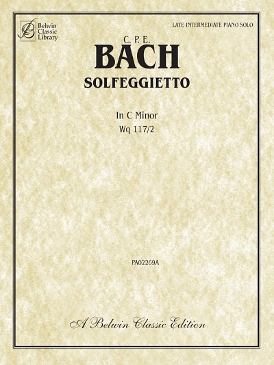C.P.E. Bach: Solfegietto in C Minor, Wq117/2, Klav (EA)