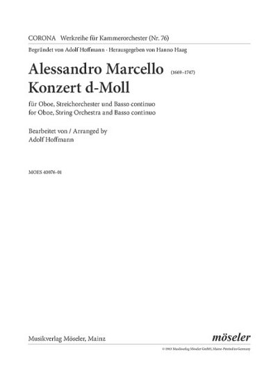 A. Marcello: Konzert d-Moll