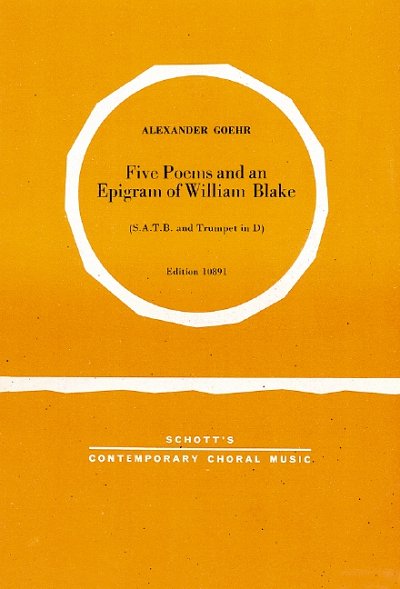 A. Goehr: Five Poems and An Epigram of William Blake