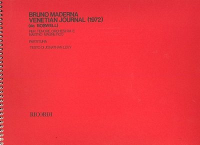 B. Maderna: Venetian Journal (Part.)