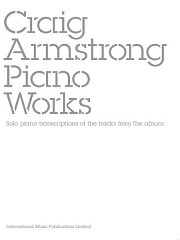 Craig Armstrong: In My Own Words