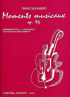 F. Schubert: Moments musicaux, arrangiert für 4-5 Violoncelli op. 94