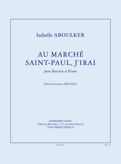 I. Aboulker: Au marché Saint-Paul, j'irai, GesBrKlav (Bu)