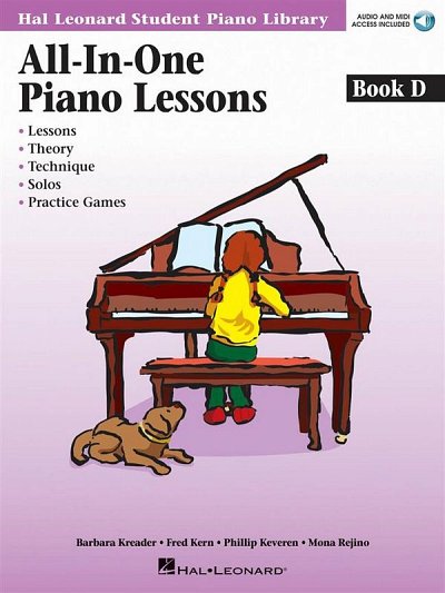All-In-One Piano Lessons Book D, Klav (+OnlAudio)