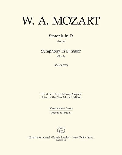 W.A. Mozart: Sinfonie Nr. 5 D-Dur KV 95 (73n)