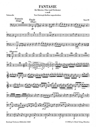 AQ: L. v. Beethoven: Chorfantasie c-Moll op. 80, Kl (B-Ware)