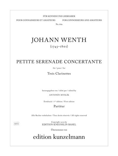 Wenth, Johann: Petite serenade concertante