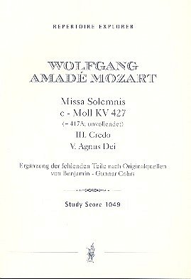 W.A. Mozart: Missa solemnis c-Moll KV426 - Credo und