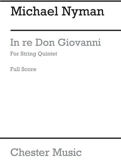 M. Nyman: In Re Don Giovanni, Stro (Part.)