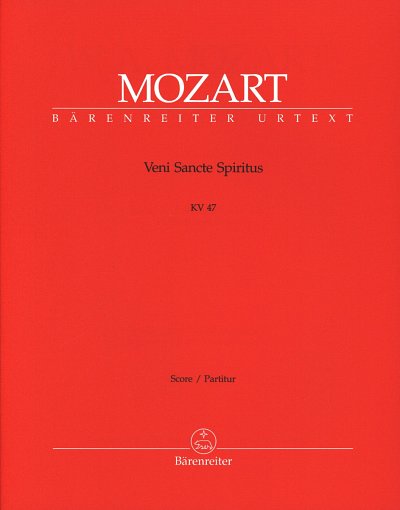W.A. Mozart: Veni Sancte Spiritus KV 47, GsGchOrch (Part.)