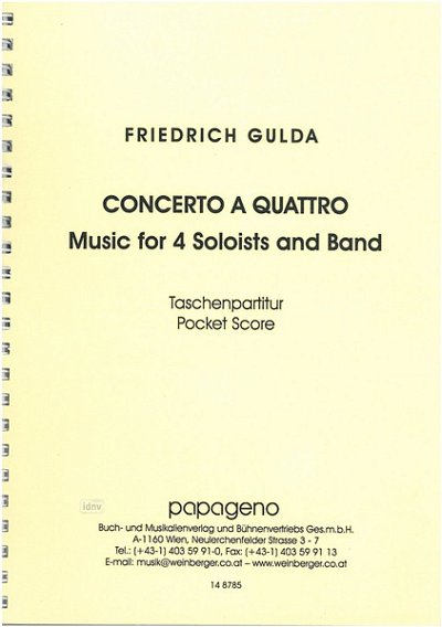 F. Gulda: Concerto A Quattro Heros