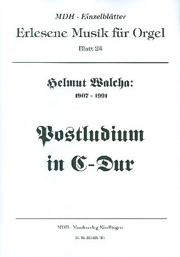 H. Walcha: Postludium C-Dur, Org