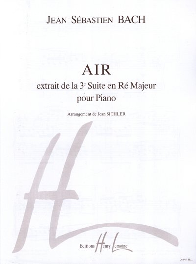 J.S. Bach: Suite n°3 : Air, Klav