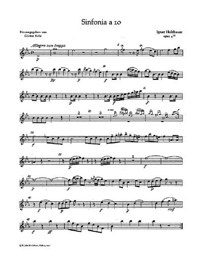 I. Holzbauer: Sinfonia a 10 op. 4/3 