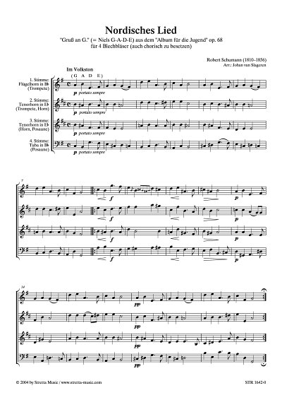 DL: R. Schumann: Nordisches Lied aus dem 