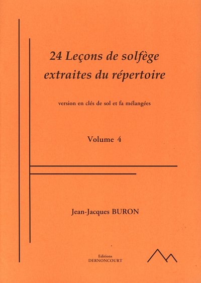 J. Buron: 24 leçons de solfège - extraites du répertoir, Ges