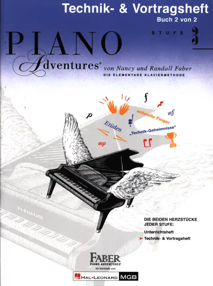 R. Faber: Piano Adventures 3 - Technik- und Vortragshe, Klav (0)