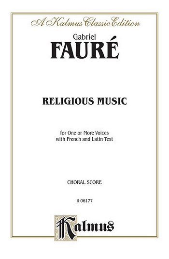 Faure Religious Music Op.11 V (KA)