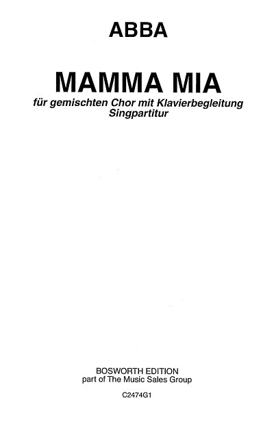 ABBA: Mamma Mia, GCh4 (Chpa)