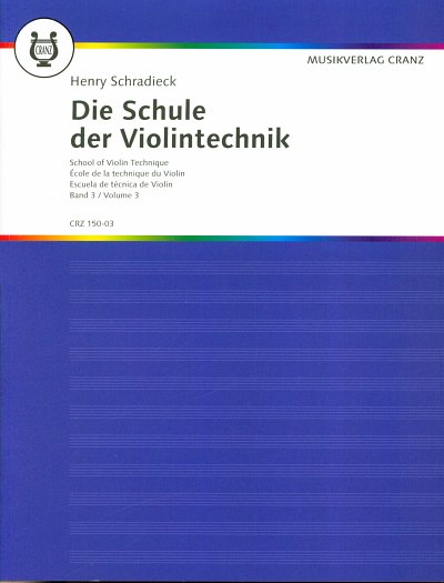 H. Schradieck: Die Schule der Violintechnik 3