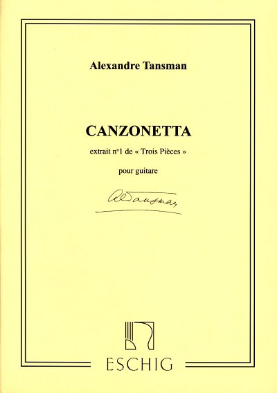 A. Tansman: Canzonetta