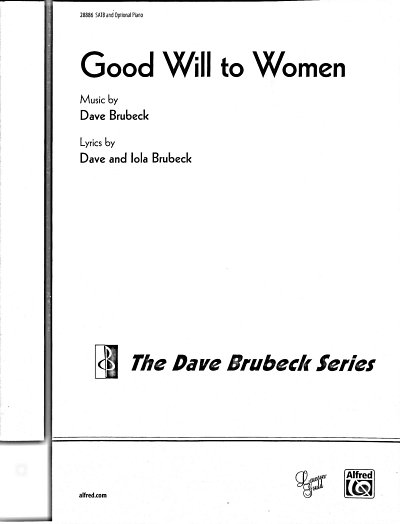 D. Brubeck: Good Will to Women, Gch;Klav (Chpa)