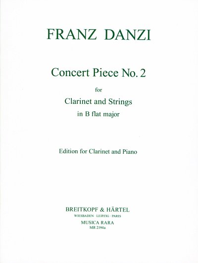 F. Danzi: Konzertstueck Nr 2 G-Moll Klar + Str Quartett